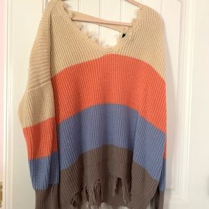 Rue 21 oversized color block sweater